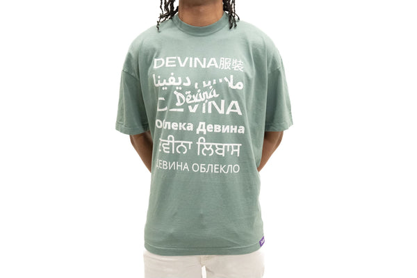 Mint Green Devina Language T-Shirt