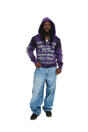 DEVINA Language Zip Hoodie (Purple)