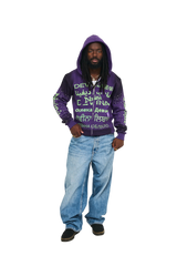DEVINA Language Zip Hoodie (Purple)